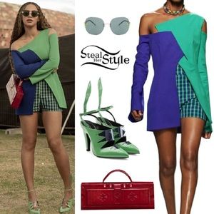 New Calvin Klein 205W39NYC green Kai runway heels as seen on Beyonce 37.5